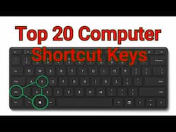 Top 20 Computer Keyboard Shortcut Keys | Most Useful Keyboard Shortcuts on Windows Computer|Top Keys