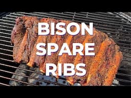 How to Smoke Bison Spare Ribs on the Weber Smokey Mountain