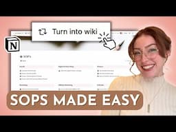 How I Manage SOPs in Notion - And Why You Should Too!