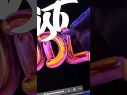 Create with a 3D font in #Photoshop #graphicdesign #3d