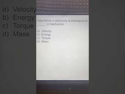 Inductance and mass🔥| Electricity and mechanics‼️| NEET JEE theory question| Tamil