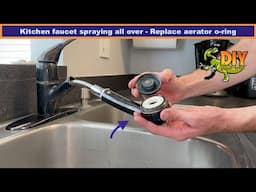 Kitchen sprayer spraying sideways - Replace aerator o-ring