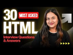 30 Important HTML Interview Questions & Answers for Freshers 2025 | HTML Interview Questions