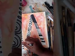 Watercolor & Marker: Easy Techniques for Stunning Process Art | Step-by-Step Tutorial #arttherapy