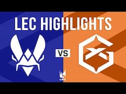 VIT vs GX Highlights | LEC 2025 Winter Split Week 3 Day 3 | Team Vitality vs GIANTX