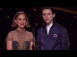 Timothée Chalamet & Natalie Portman presenting Best Adapted Screenplay at 92nd Oscars(Timmy cut)2020