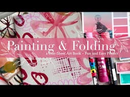 Painting & Folding a One Sheet Art Book – Fun and Easy Project