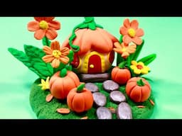 Clay Diorama : Autumn Pumpkin House | Whimsical Air-Dry Clay Creation | Fun DIY Project For Kids #4