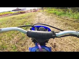 5 Year old Races Dirtbikes off road POV onboard PW50