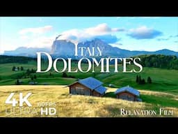 Dolomites Italy 4K 60fps - Europe Scenic Relaxation Film with Peaceful Music - Video Ultra HD