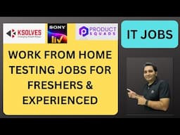 WFH Testing Jobs | Manual Testing| QA Jobs| Rd Automation Learning