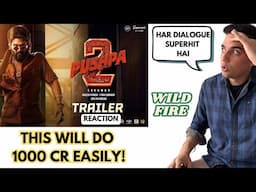 Fire Reaction Pushpa 2 - The Rule Trailer (Hindi) | Allu Arjun | Sukumar | Rashmika Mandanna  Fahadh