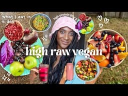 HIGH RAW VEGAN🌱 what I eat in a day🥑 80 + G protein high protein eats