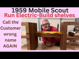 EP413 Run electric and build shelves 1959 vintage camper Mobil Scout