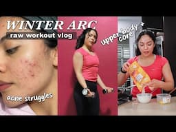 gym vlog, acne struggles, cooking talks with taty | Winter Arc Ep. 5