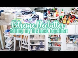 EXTREME DECLUTTER WITH ME! | CLEAN WITH ME | CLEANING MOTIVATION 2024 |