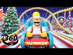 Experience Homer Simpson's WILDEST 360 VR Christmas Ride Ever!