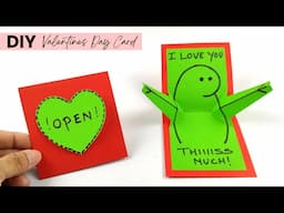 Valentine's Day Card Ideas for Boyfriends and Girlfriends! DIY- I Love You This Much Card💕💕