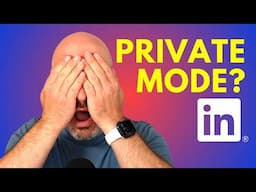 How  To Turn On Private Mode On LInkedIn and Why | LinkedIn Privacy Settings Tutorial 2024