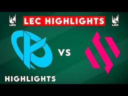 KC vs BDS Highlights | LEC 2025 Winter | Karmine Corp vs Team BDS by Onivia