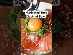 Marinated Tuna Sashimi Bowl #japaneserecipe #tunasashimi #donburi