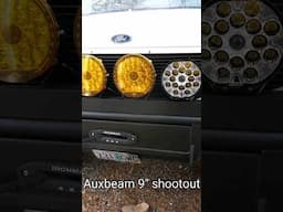 9" offroad light shootout. #auxbeam #offroadlights #overlanding