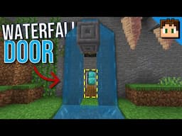 The HIDDEN WATERFALL DOOR [Minecraft Bedrock 1.20] +Tutorial