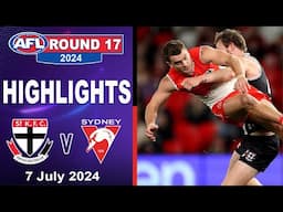 HIGHLIGHTS | St Kilda vs Sydney Swans | AFL 2024