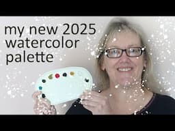 My Studio Watercolor Palette for 2025 | swatching and palette setup