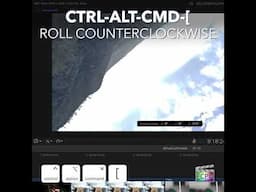 Final Cut Pro Shortcut | Control-Option-Command-[ | Roll Counterclockwise