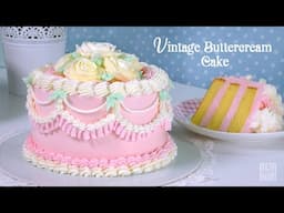 Vintage Cake Piping Technique with Making Roses Tutorial!