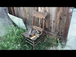 1930’s Bent and Bro chair saved from the trash || ANTIQUE CHAIR RESTORATION