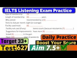 ielts listening practice test 2025 with answers  | ielts listening | listening practice