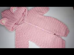 Crochet #93 How to crochet baby onesie / body suit / Part 2