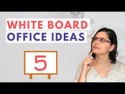 5 Ways to Use Your Office White Board (+ 1 Cork Board Idea)