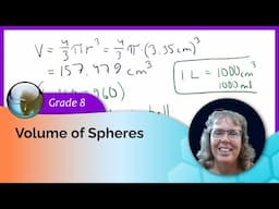 Volume of spheres (8th grade math)