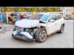 Hyundai Tucson front accident repair