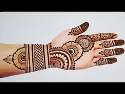 Easy mehndi design front hand | New arabic mehndi designs | Simple mehandi design |mehandi ka design