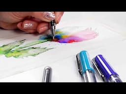 Unusual Flower painted with markers ! @karinmarkers