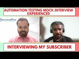 Top Automation Testing Interview Questions Answered in Mock Session | Preparation for 2025