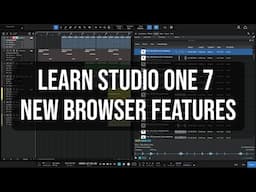 Learn Studio One 7 | New Browser Features