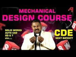 Best Design Course Training for  #mechanicalengineers #tamil | MEC Groups | Kabilan Kumaravadivel