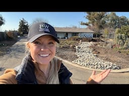 The Dry Creek Bed is IN! 🌿 Making Progress with the Garden Makeover!