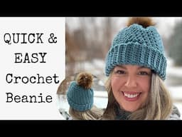 Easy Crochet Hat Tutorial With Chunky Yarn - Perfect For Both Men And Women!