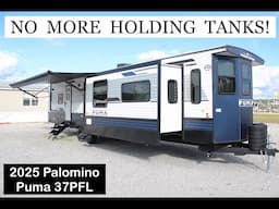 You CAN put a HOUSE TOILET in an RV! 2025 Palomino Puma 37PFL