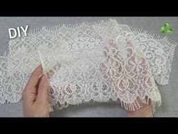 After watching this video, you will turn old and torn lace into a masterpiece - Amazing tips & trick