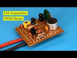 homemade radio build  Long Range FM Transmitter circuit 2N2222 transistor