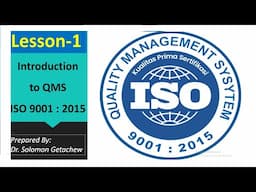 Introduction to Quality Management System-QMS ISO 9001 : 2015