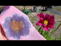 HOW to Flower pounding | TATAKI ZOME 叩き染め | Flower printing | NATURAL DYE | CasaCaribe