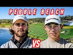 9-Hole Match @ Pebble Beach: Collin Morikawa VS Tommy Fleetwood